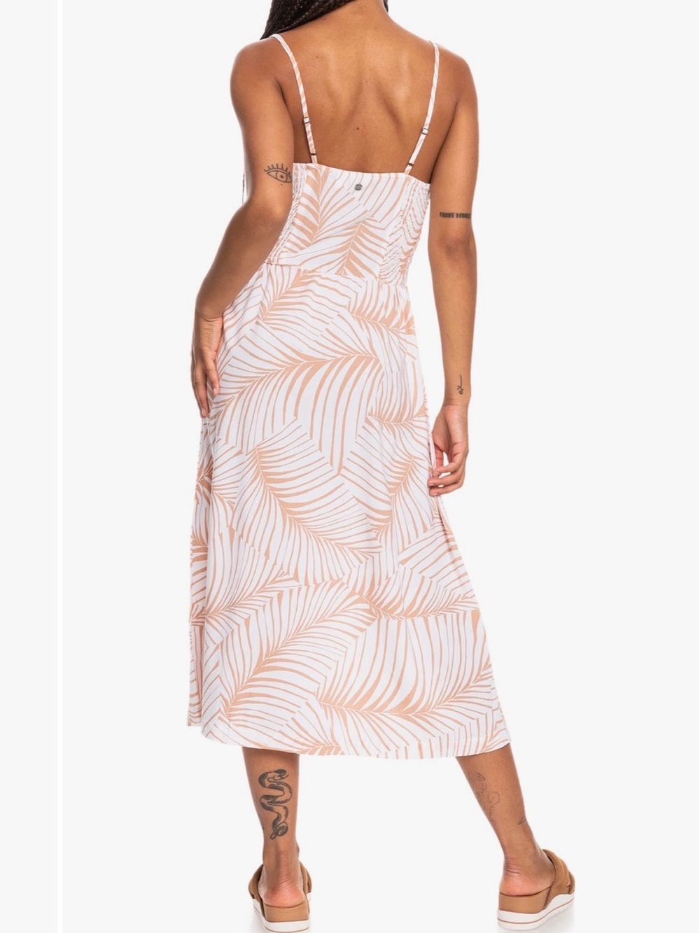Roxy Land of Life dress in Toast Palm Tree Dreams - Picture 2 of 6